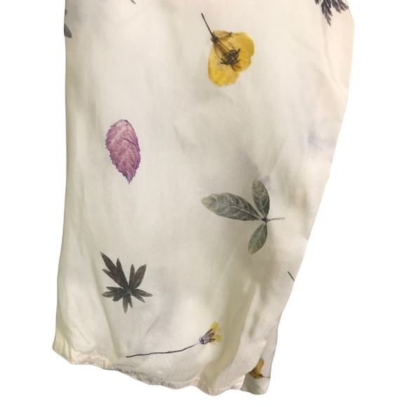 Johnny Was Biya Tunic Top Womens S Cream Embroidered Floral Long Sleeve V-Neck - Picture 10 of 14